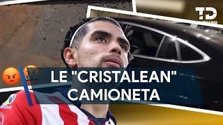 Dan "cristalazo" a camioneta de Ricardo Marín, jugador de Chivas en Guadalajara