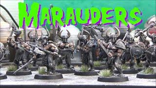 Speed Painting Chaos Marauders (Slaves to Darkness) Using mainly contrast paints.