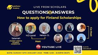 LIVE WITH SCHOLARS: STUDY IN FINLAND QUESTION AND ANSWER