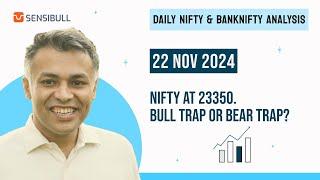 NIFTY & BANK NIFTY Analysis for Tomorrow | Stock Market Outlook | 22 November 2024, Friday