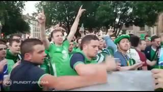 Irish Soccer Fans Fix Dented Car