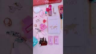 What's in my bag || girl essential || pink edition°𐙚° #whatsinmybag #pinterestinspired #asthetic