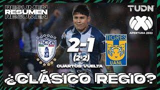 Resumen y goles | Pachuca 2 (2-2) 1 Tigres | Liga Mx AP2022 - Cuartos Vuelta | TUDN