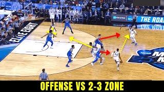 How to beat a 2-3 zone defense