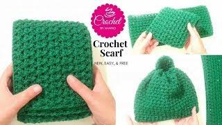 How to Crochet A Scarf SUPER FAST & EXCLUSIVE |THE CROCHET SHOP by NANNO