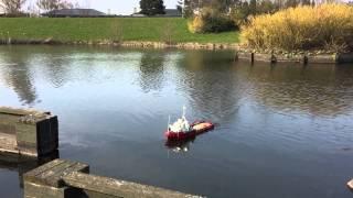 RC ship Aziz first test run