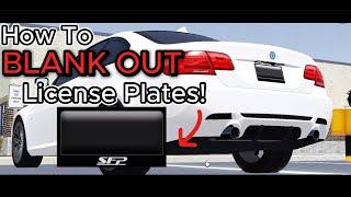 How To BLANK OUT License Plates! (Roblox Greenville)