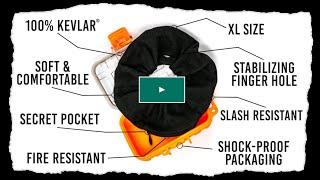 Tactical Scrunchie™ - Kickstarter - 100% Kevlar® - Hidden pocket | Knuckle-protector