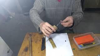 Изготовление рукояти ножа из рога ! Весь процесс! Making a knife handle from elk horn!