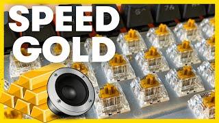 KAILH GOLD review & sound test // muted speed clicky switches??