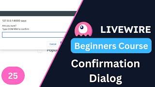 Confirmation Dialog | Laravel Livewire 3 for Beginners EP25