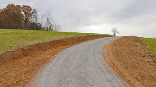 Building a Low-Cost Gravel Road For the Homestead