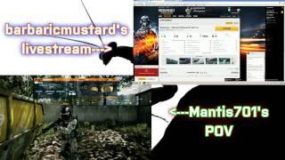 BF3 - Dual Screen Knife Slash & Computer Crash with barbaricmustard