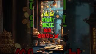 6월 말, 하늘이 열리고 복이 쏟아지는 날 #6월운세 #복이오는날 #운의전환점 #하지절기 #재물운 #귀인운 #운세채널 #중년운세 #하반기운세 #숏운세