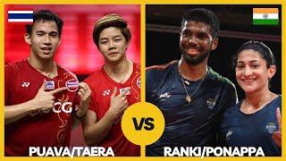 Puava/Taera(THA) vs Rankireddy/Ponappa(IND) Badminton Match Highlights | Thailand Open 2021