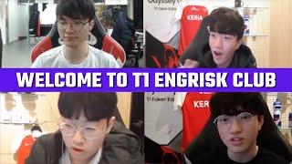 T1 Engrisk Club (Faker, Keria, Oner, Zeus...) | T1 Cute Moments