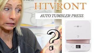 Is it worth it? Unbox and use the HTVRONT Auto Tumbler Press with me!