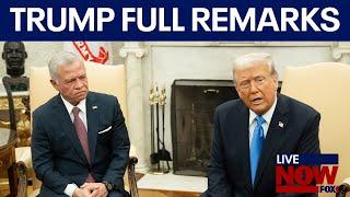 President Donald Trump & Jordan’s King Abdullah on Gaza