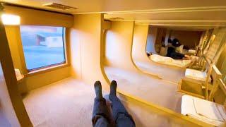 Solo Travel on Japan's Amazing Cheapest Sleeper Train (Tokyo→Takamatsu) | Sunrise Express