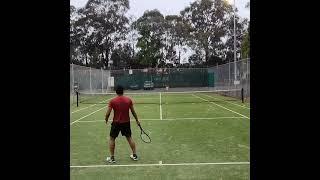 Long rally of the day #unforcederror #tennis #tennisfun #tennisshorts