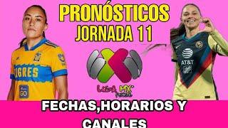 JORNADA 11 LIGA MX FEMENIL CLAUSURA 2025, FECHAS HORARIOS Y CANALES