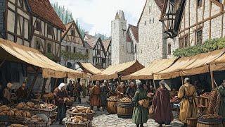 Relaxing Medieval Folk Music - Fantasy Medieval Market - Celtic Music - Sleep, Meditation & Healing