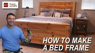 How to Make a Bed Frame with plans available