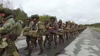 Десантирование и марш ССО Белоруссии и ВДВ России в ходе учения по ликвидации условной ДРГ