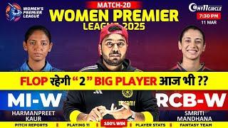 MI W vs RCB W DREAM TEAM WPL Match | Grand league Prediction| RCB VS MI Today of Match Prediction