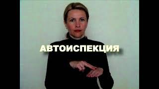 ЖЕСТОВЫЙ ЯЗЫК. СЛОВАРЬ. Автоинспекция