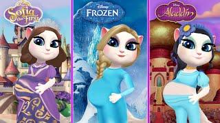 Disney Princesses Pregnant || Sofia // Elsa // Jasmin // My Talking Angela 2