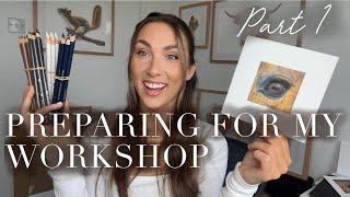 My First Ever Art Class | Preparing for my Workshop - Part 1