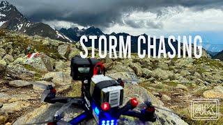 FPV Drone 4K: Drone Fly Before the Storm Comes