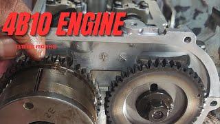 4b10 engine timing marks. mitsubishi lancer#automobile