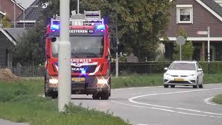 Brandweer Kesteren: TS 08-8231 Camping Betuwe Hoge Dijkseweg Kesteren BR wegvervoer (Caravan)