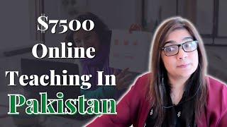 How to Make $7500 With Online Teaching In Pakistan | Nosheen Khan #onlineearning