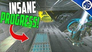 FARMING 10K ELEMENT, EXPANDING THE BASE AND DEFENCES! 4 Man PvP Servers - Ark: Survival Evolved