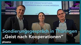 Thüringen: Zu den Ergebnissen der Sondierungsgespräche zwischen CDU, SPD und BSW | 18.10.24