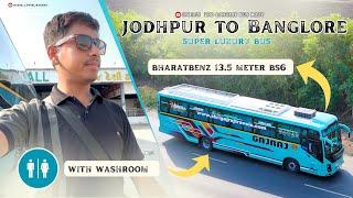 India's 2nd logest Bus rout Sirohi to Banglore journey with brand new bus || BHARATBENZ 13.5 BS6