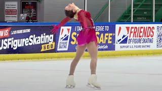 Emilia Nemirovsky | Junior Women Free Skate | 2025 Midwestern Sectional Singles Final