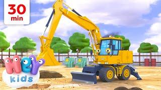 Vehículos de Construcción ! | Canciones de Vehículos para Niños | HeyKids - Canciones infantiles