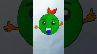 Orange time|| #shorts #viral #trending #youtubeshorts #art #orange    #satisfying #drawing #fruit