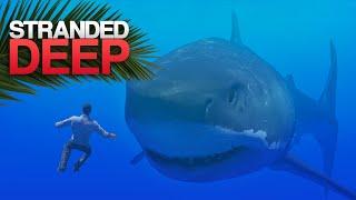 MASSIVE MEGALODON FIGHT! Stranded Deep S4 Episode 24