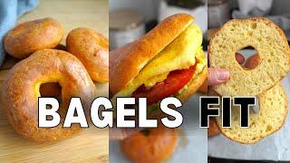 Bagels Fit Altos en Proteína con Yogur Griego: Receta Saludable y Fácil para el Desayuno