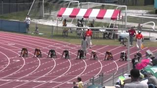 Ifrish Alberg 100m finale A-Sun Conference Championship 2013