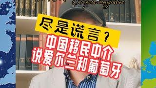 中国移民中介嘴里的爱尔兰和葡萄牙，还有真话吗？