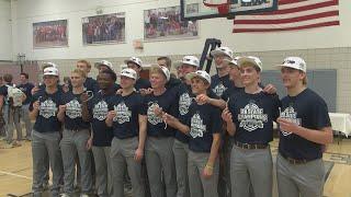 Providence Christian Celebrates First Basketball State Championship with Net-Cutting Ceremony 