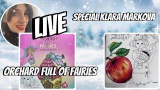 Live Special Klara Markova Orchard full of Fairies- Test Crayons/ papier