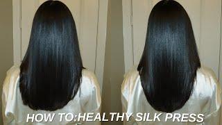 HOW TO SILK PRESS YOUR HAIR AND AVOID DAMAGE AND BREAKAGE  *DETAILED*