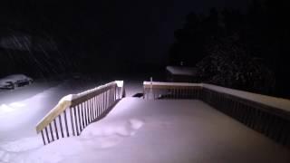 Upper Peninsula Snow Storm Time Lapse